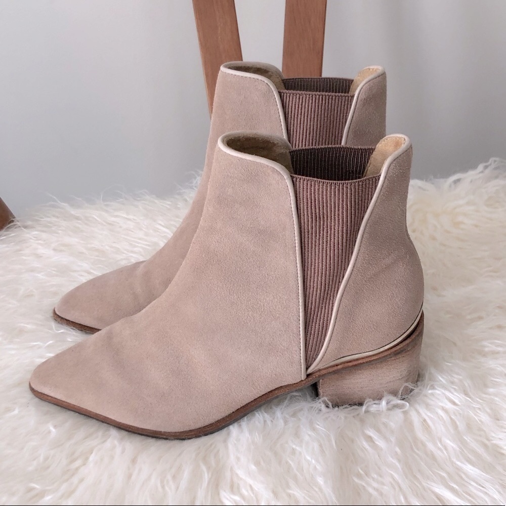 💥 SCHUTZ Camel Suede Ankle Boot 7 EC